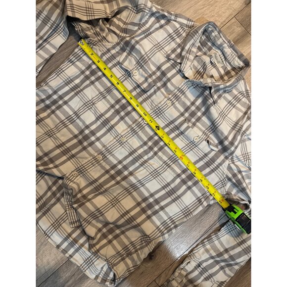Madewell Mens Plaid Button-Up Cotton Shirt Large - Picture 6 of 9